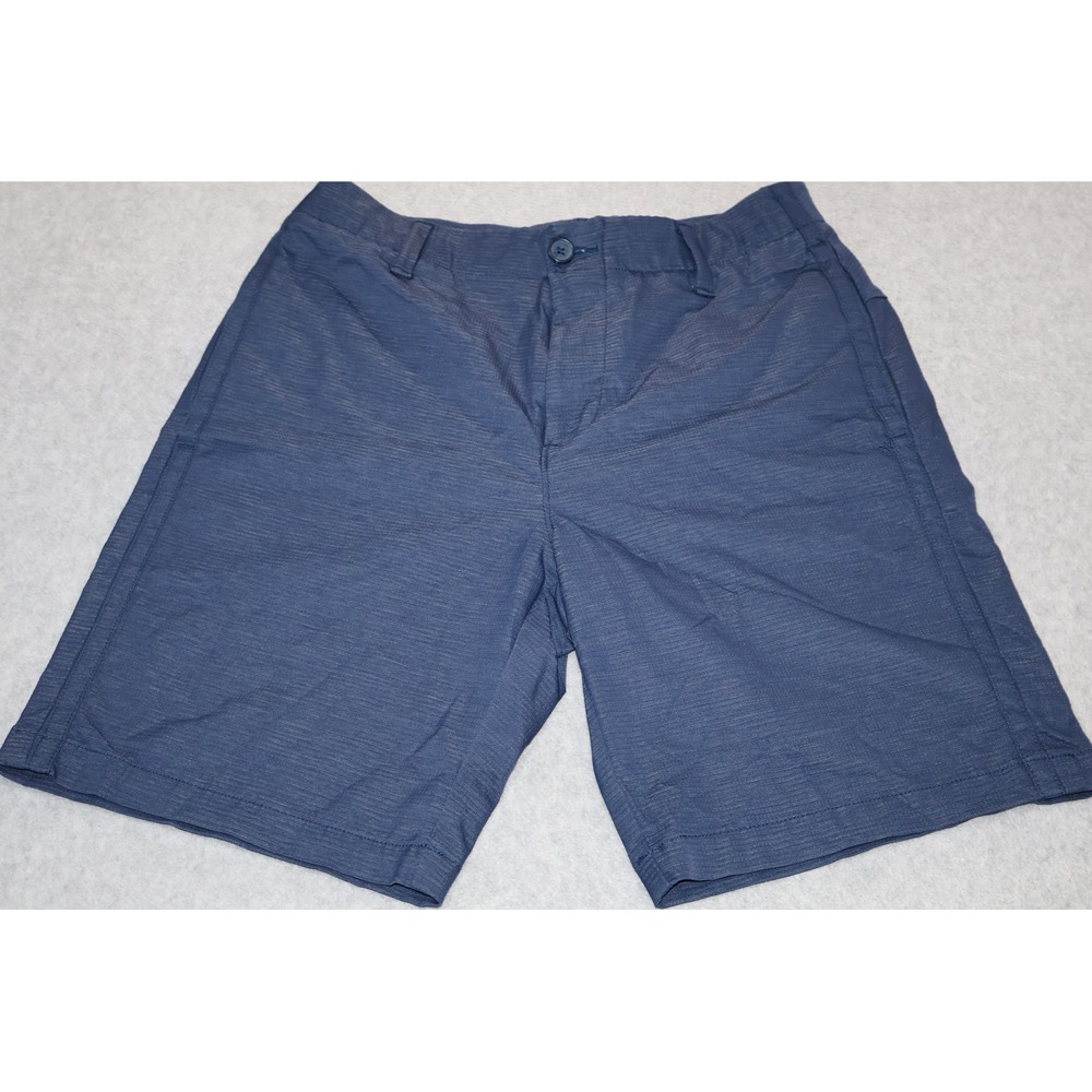Under Armour Golf Shorts Mens 30 Blue Flat Front Performance Tech Textured